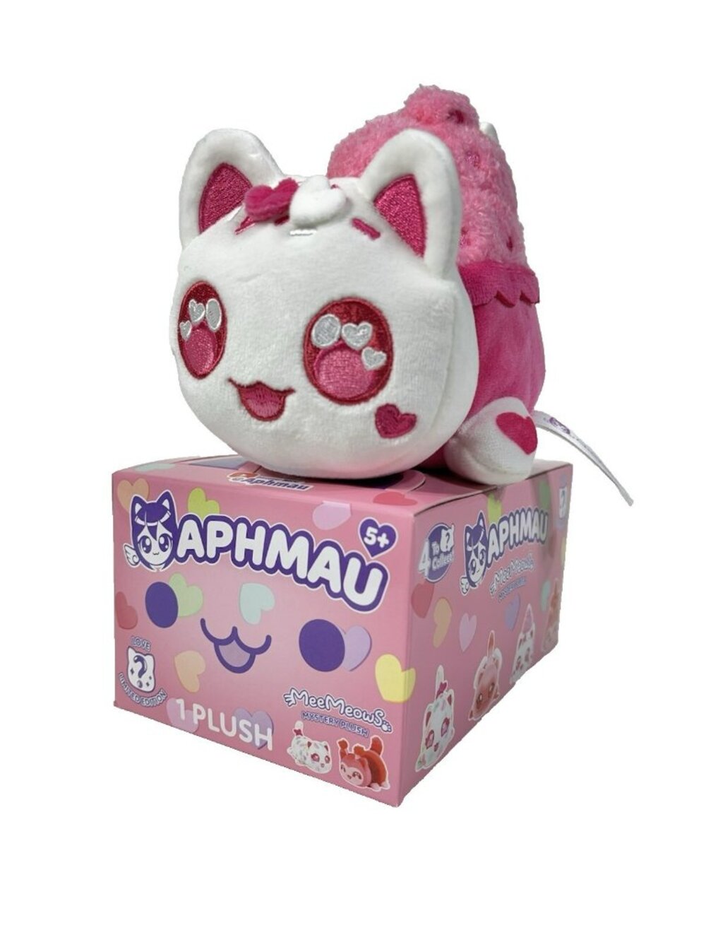 Aphmau MeeMeows Plush Hearts Cupcake Cat Valentines Day Love Limited Edition